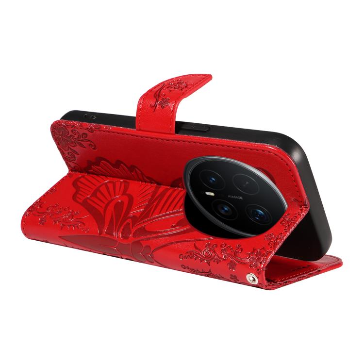 For Honor Magic8 Pro Swallowtail Butterfly Embossed Leather Phone Case
