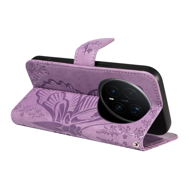 For Honor Magic8 Pro Swallowtail Butterfly Embossed Leather Phone Case