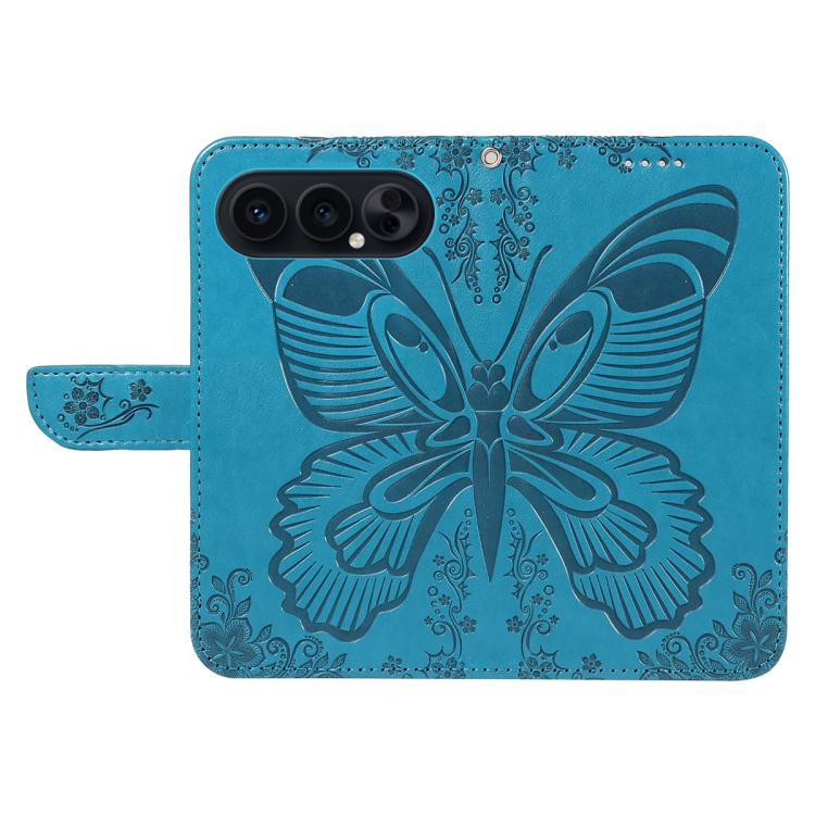 For Honor 500 Pro Global 155.8mm Swallowtail Butterfly Embossed Leather Phone Case