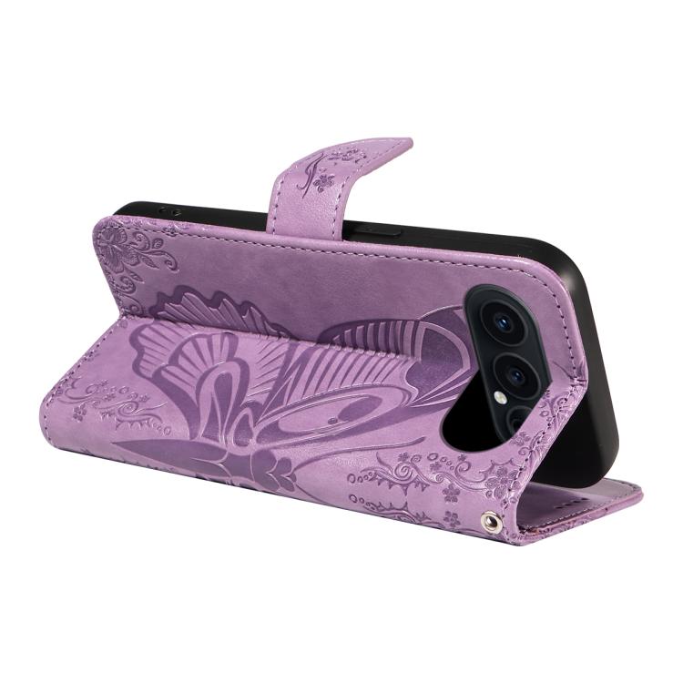 For Honor 500 Pro Global 155.8mm Swallowtail Butterfly Embossed Leather Phone Case