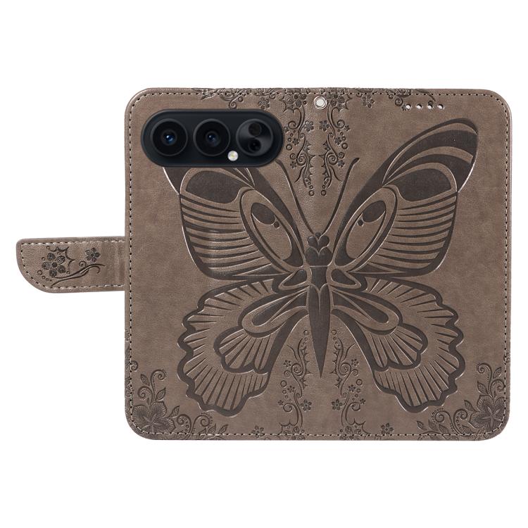 For Honor 500 Pro Global 155.8mm Swallowtail Butterfly Embossed Leather Phone Case