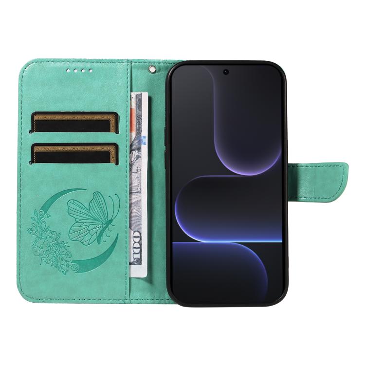 For Honor 500 Pro Global 155.8mm Swallowtail Butterfly Embossed Leather Phone Case