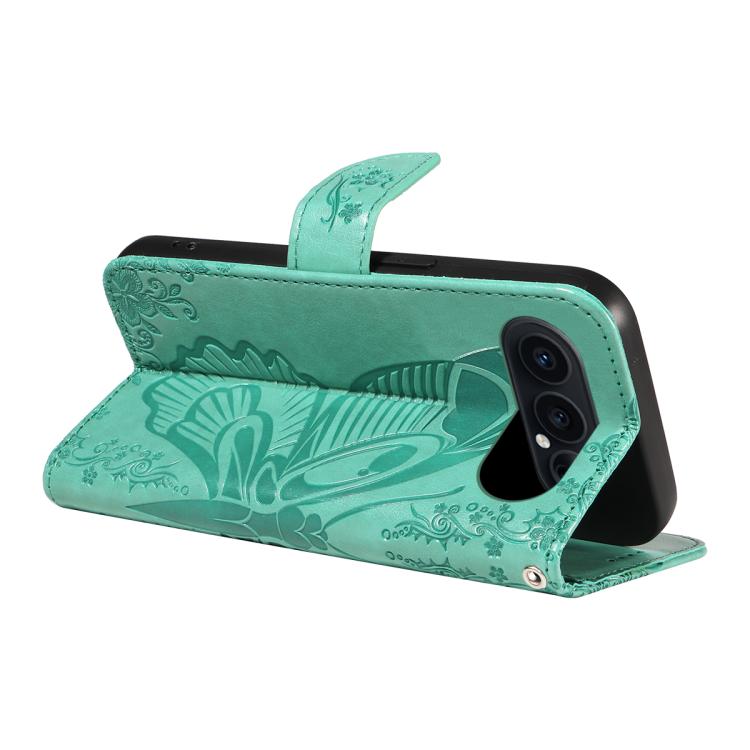 For Honor 500 Pro Global 155.8mm Swallowtail Butterfly Embossed Leather Phone Case