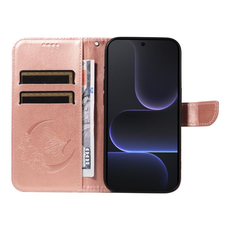 For Honor 500 Pro Global 155.8mm Swallowtail Butterfly Embossed Leather Phone Case