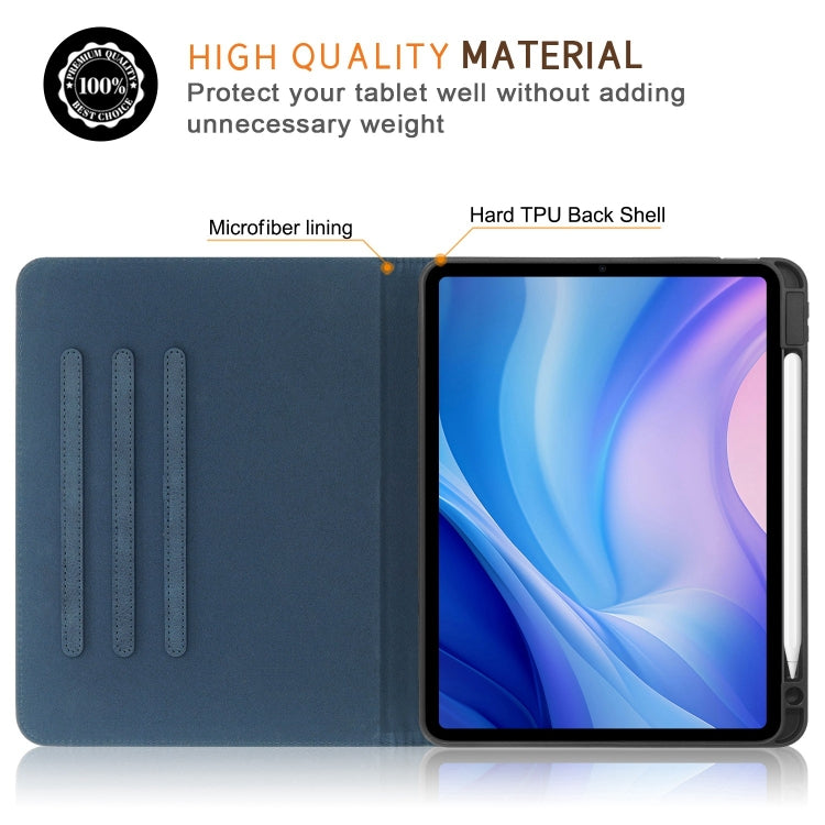 For iPad Air 11 2026 / 2025 / 2024 Front Stand Smart TPU Leather Tablet Case