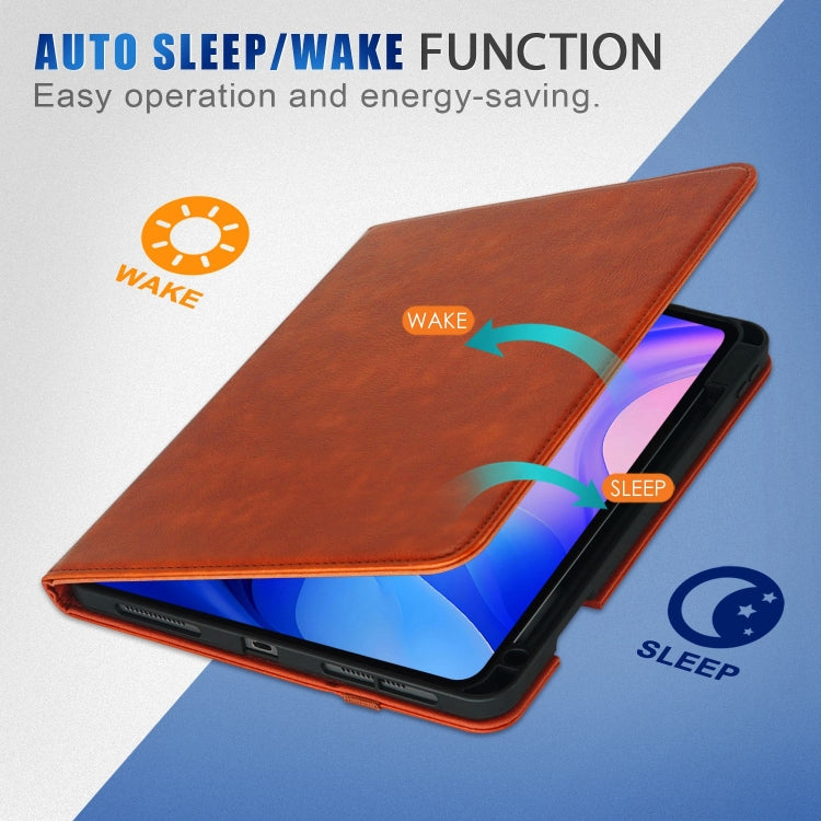 For iPad Air 11 2026 / 2025 / 2024 Front Stand Smart TPU Leather Tablet Case
