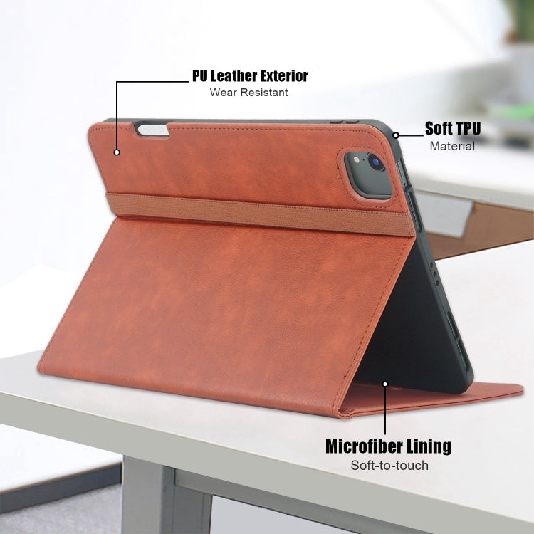 For iPad Air 11 2026 / 2025 / 2024 Front Stand Smart TPU Leather Tablet Case