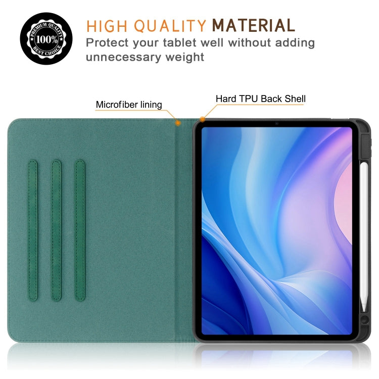 For iPad Air 11 2026 / 2025 / 2024 Front Stand Smart TPU Leather Tablet Case