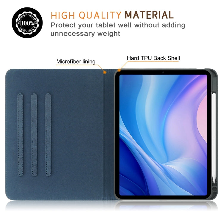 For iPad Pro 11 2025 / 2024 Front Stand Smart TPU Leather Tablet Case