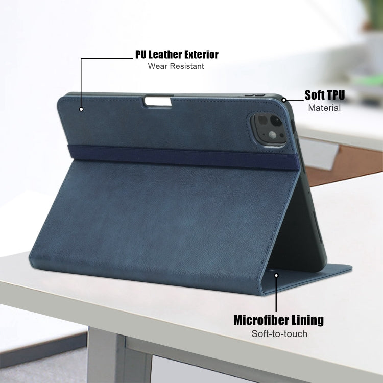 For iPad Pro 11 2025 / 2024 Front Stand Smart TPU Leather Tablet Case