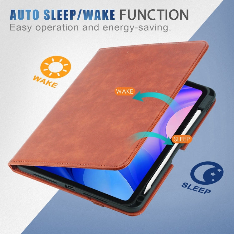 For iPad Pro 11 2025 / 2024 Front Stand Smart TPU Leather Tablet Case
