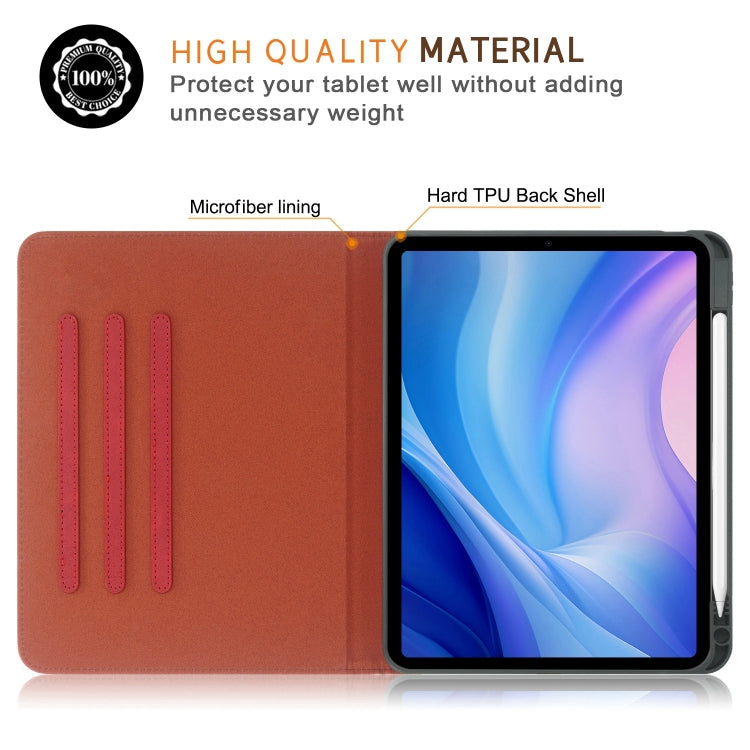 For iPad Pro 11 2025 / 2024 Front Stand Smart TPU Leather Tablet Case