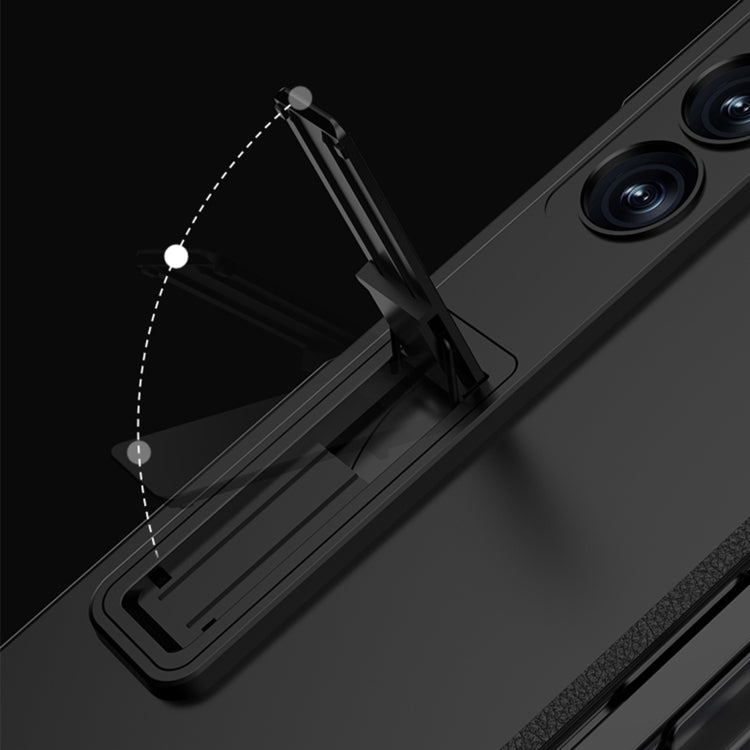 For Samsung Galaxy Z Fold6 GKK Integrated Full Coverage Magnetic Fold Phone Case with Pen Slot, Not Included Pen