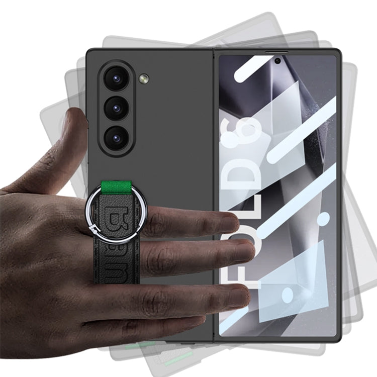 For Samsung Galaxy Z Fold6 GKK Integrated Accurate Hole Side Wrist Strap Ring Phone Case