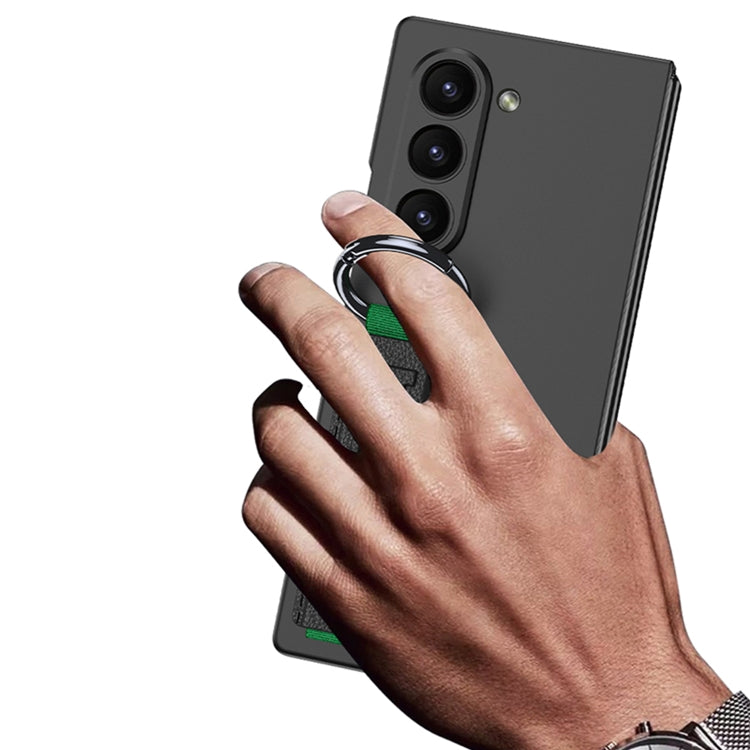 For Samsung Galaxy Z Fold6 GKK Integrated Accurate Hole Side Wrist Strap Ring Phone Case