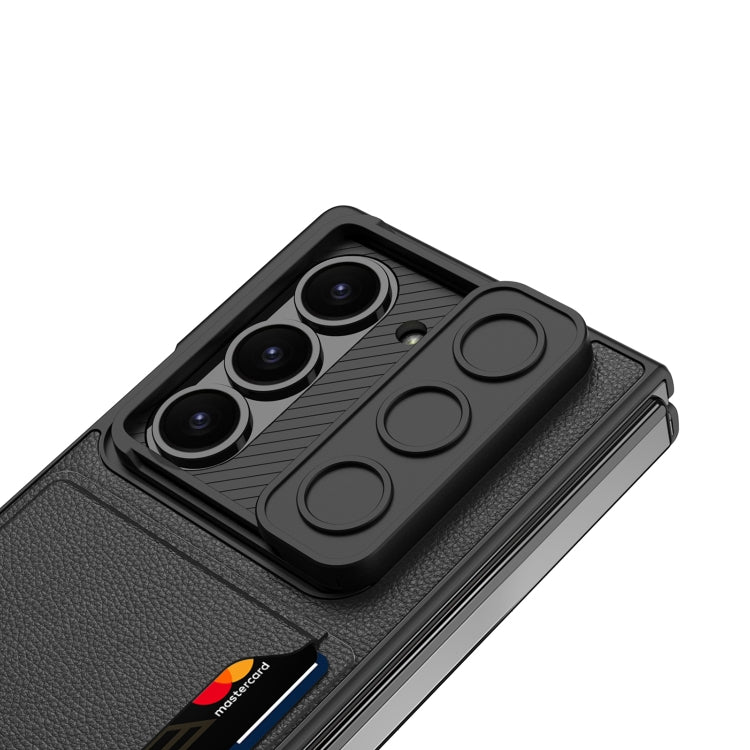 For Samsung Galaxy Z Fold6 GKK Integrated Ultra-thin Sliding Window Card Slot Phone Case