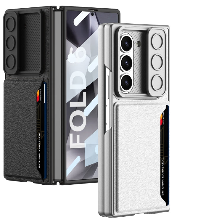 For Samsung Galaxy Z Fold6 GKK Integrated Ultra-thin Sliding Window Card Slot Phone Case