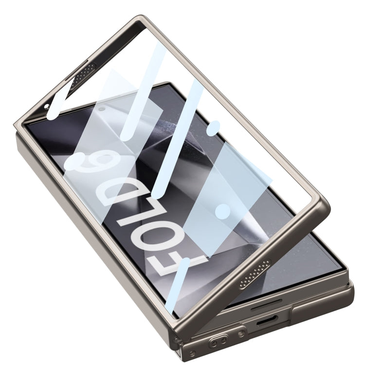 For Samsung Galaxy Z Fold6 GKK Integrated Ultra-thin Sliding Window Card Slot Phone Case