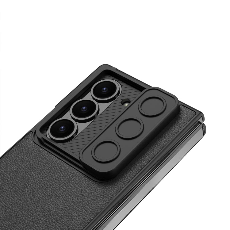 For Samsung Galaxy Z Fold6 GKK Integrated Ultra-thin Sliding Window Leather Phone Case