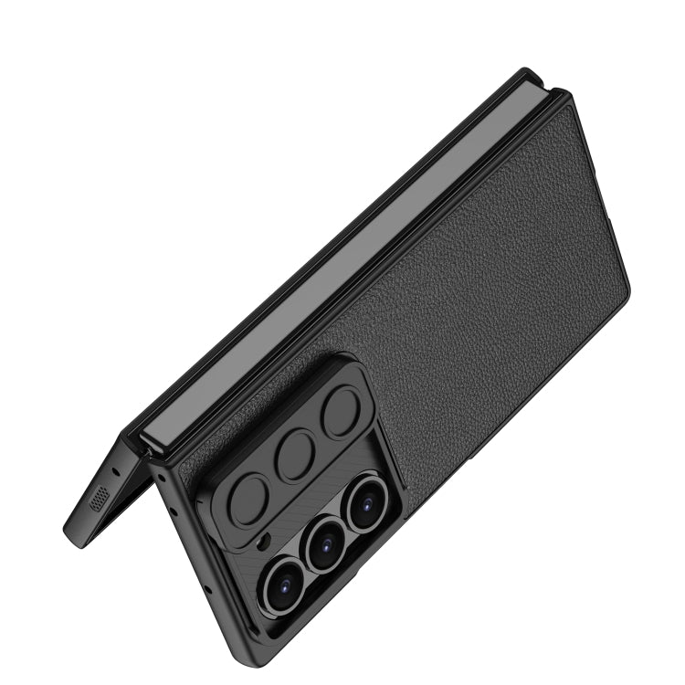 For Samsung Galaxy Z Fold6 GKK Integrated Ultra-thin Sliding Window Leather Phone Case
