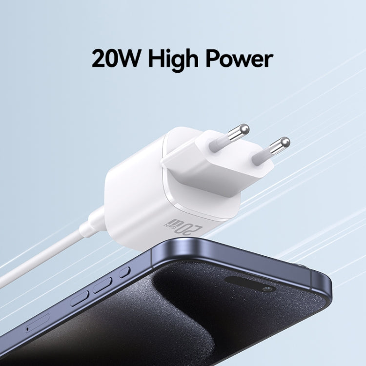 USAMS CC248 20W USB-C / Type-C GaN Fast Charger, EU Plug