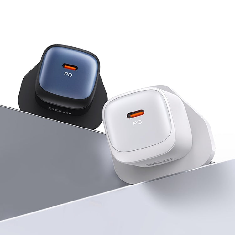 USAMS CC253 30W USB-C / Type-C GaN Fast Charger, UK Plug