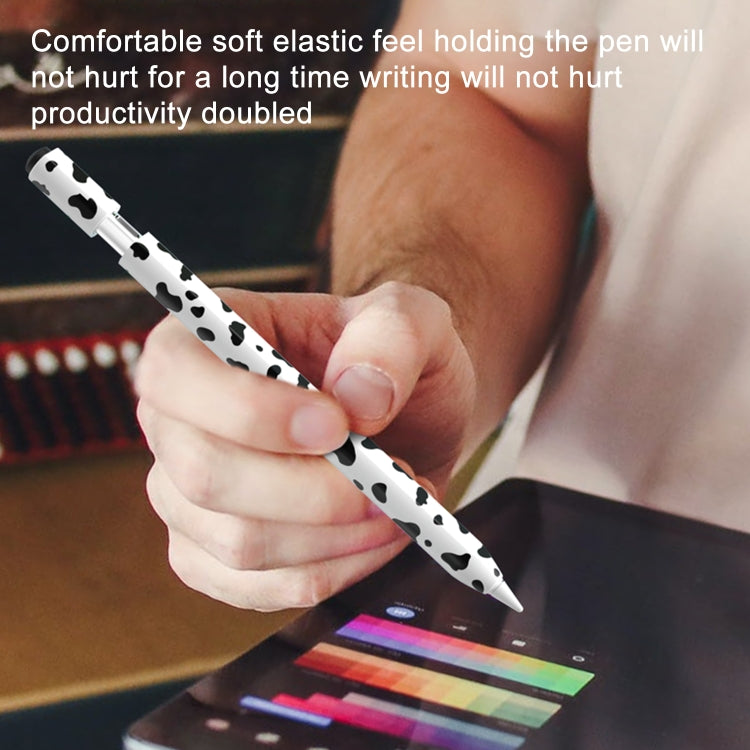 For Apple Pencil 1 Cow Pattern Stylus Silicone Protective Cover