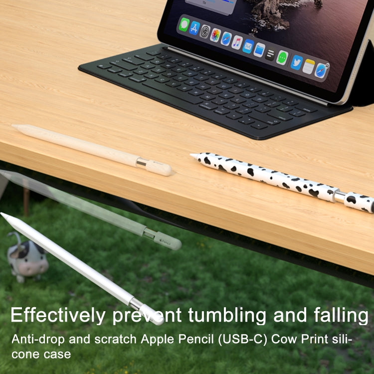 For Apple Pencil 1 Cow Pattern Stylus Silicone Protective Cover