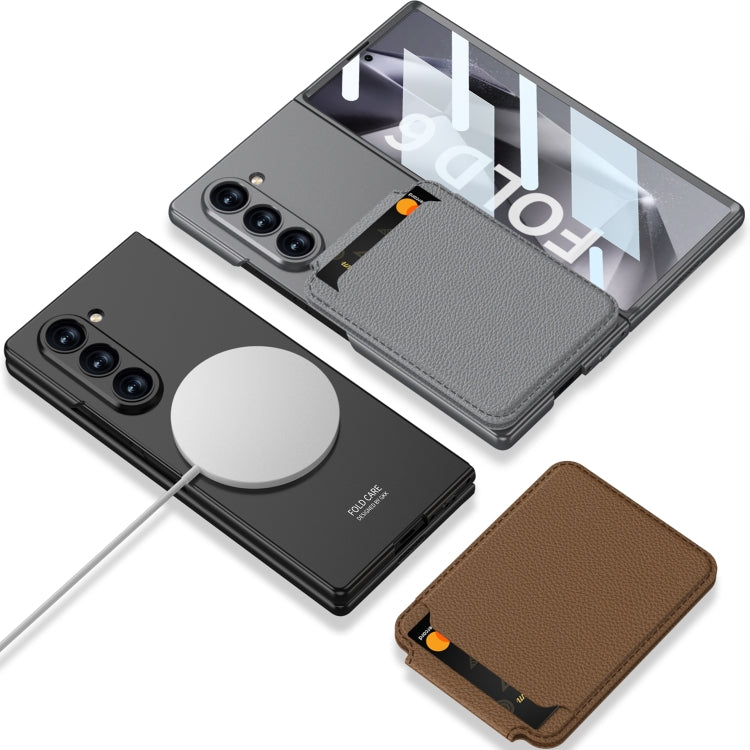 For Samsung Galaxy Z Fold6 GKK Integrated Magsafe Detachable Card Slot Phone Case