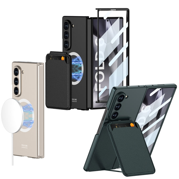For Samsung Galaxy Z Fold6 GKK Integrated Magsafe Detachable Card Slot Phone Case