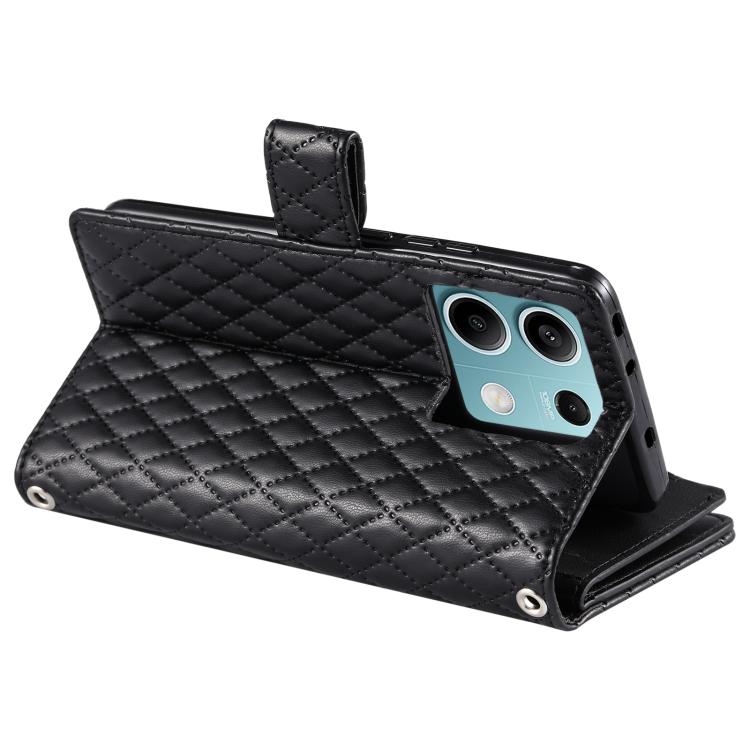 For Motorola Edge 60 Fusion Glitter Lattice Zipper Wallet Leather Phone Case