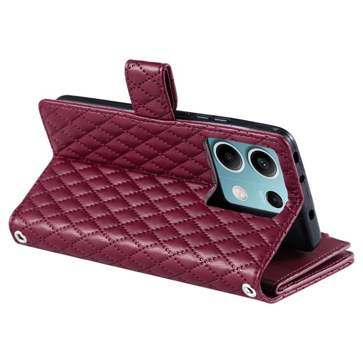 For Motorola Edge 60 Fusion Glitter Lattice Zipper Wallet Leather Phone Case