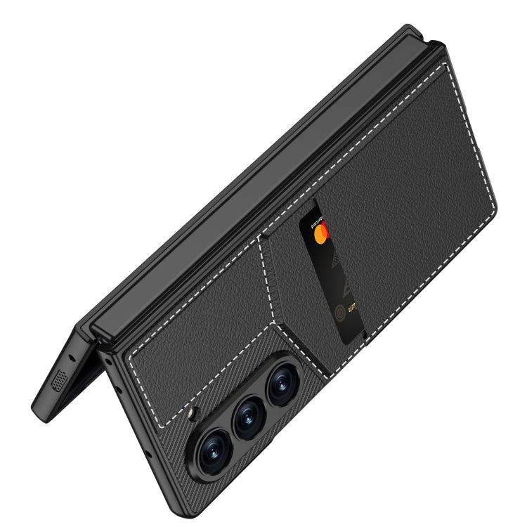 For Samsung Galaxy Z Fold6 GKK Integrated Rotor Bracket Recessed Card Bag Phone Case