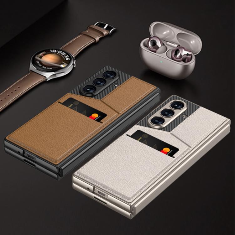 For Samsung Galaxy Z Fold7 5G GKK Integrated Rotor Bracket Recessed Card Bag Phone Case