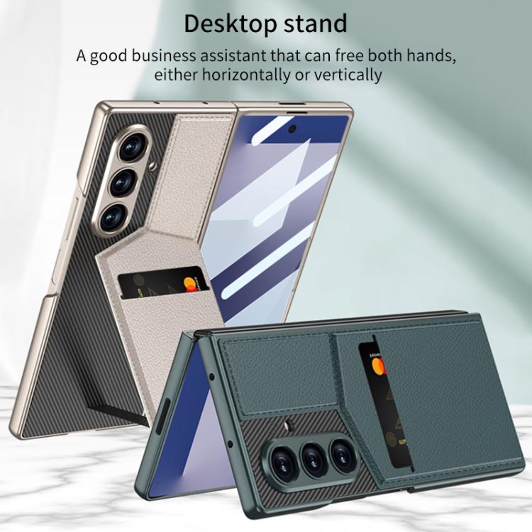 For Samsung Galaxy Z Fold7 5G GKK Integrated Rotor Bracket Recessed Card Bag Phone Case