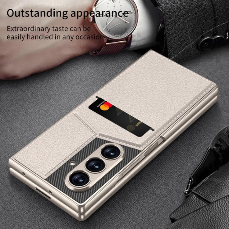 For Samsung Galaxy Z Fold7 5G GKK Integrated Rotor Bracket Recessed Card Bag Phone Case