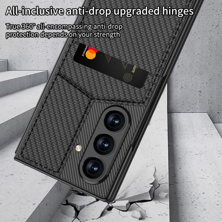 For Samsung Galaxy Z Fold7 5G GKK Integrated Rotor Bracket Recessed Card Bag Phone Case