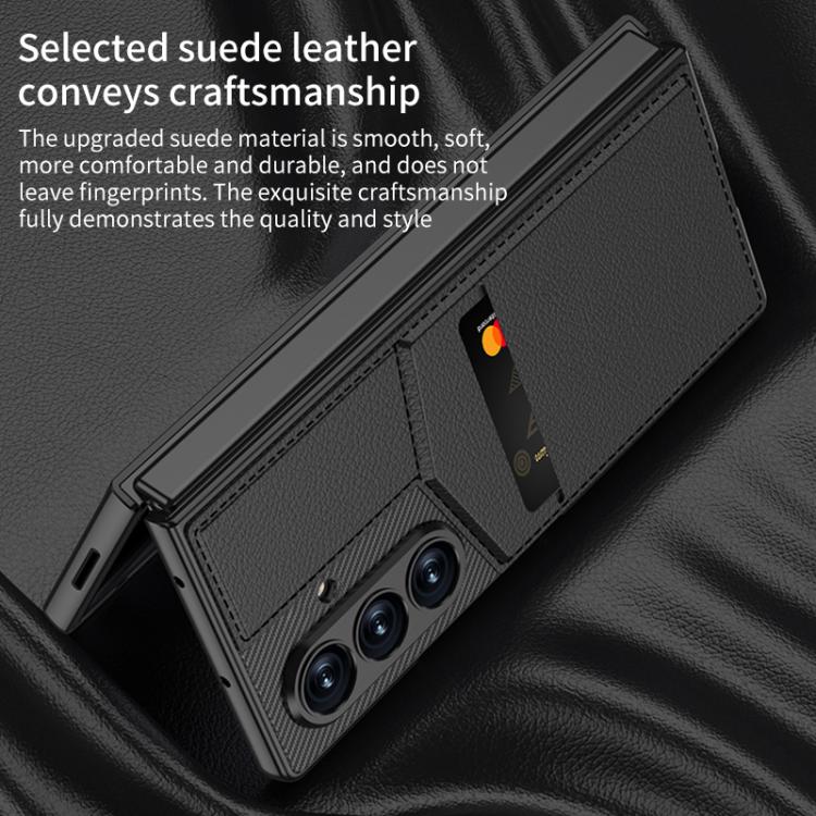For Samsung Galaxy Z Fold7 5G GKK Integrated Rotor Bracket Recessed Card Bag Phone Case