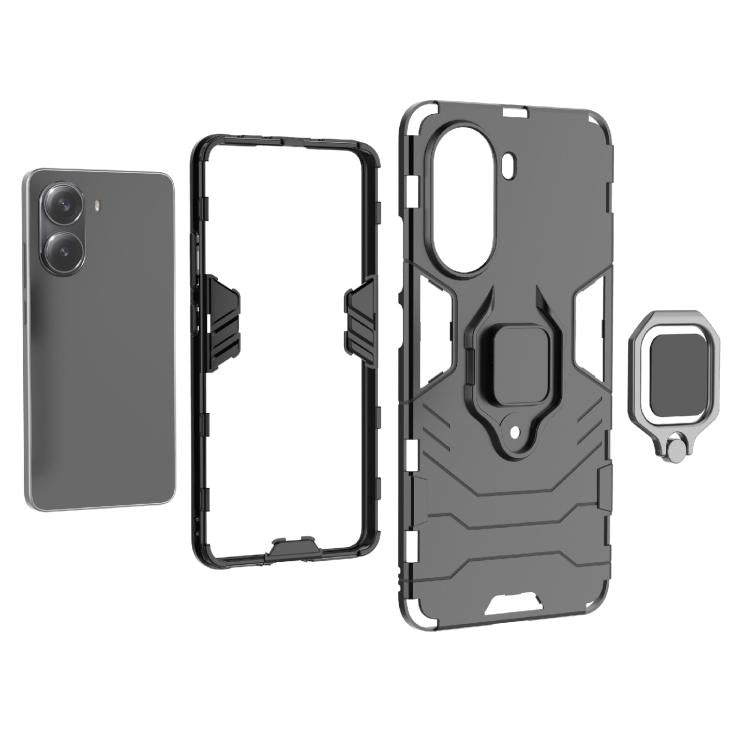 For Redmi Turbo 4 5G Magnetic Ring Holder PC + TPU Phone Case