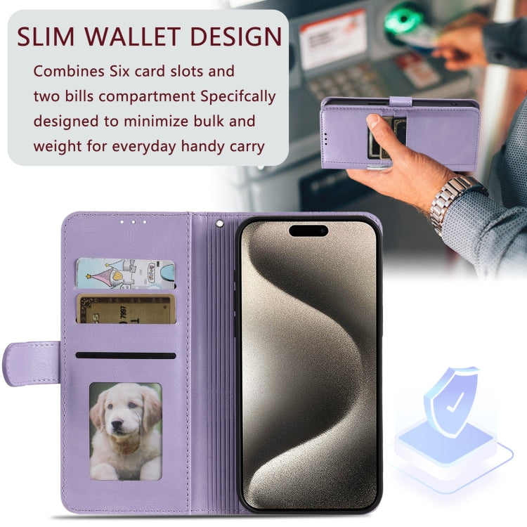 For Xiaomi Redmi 13 4G Simple 6-Card Wallet Leather Phone Case