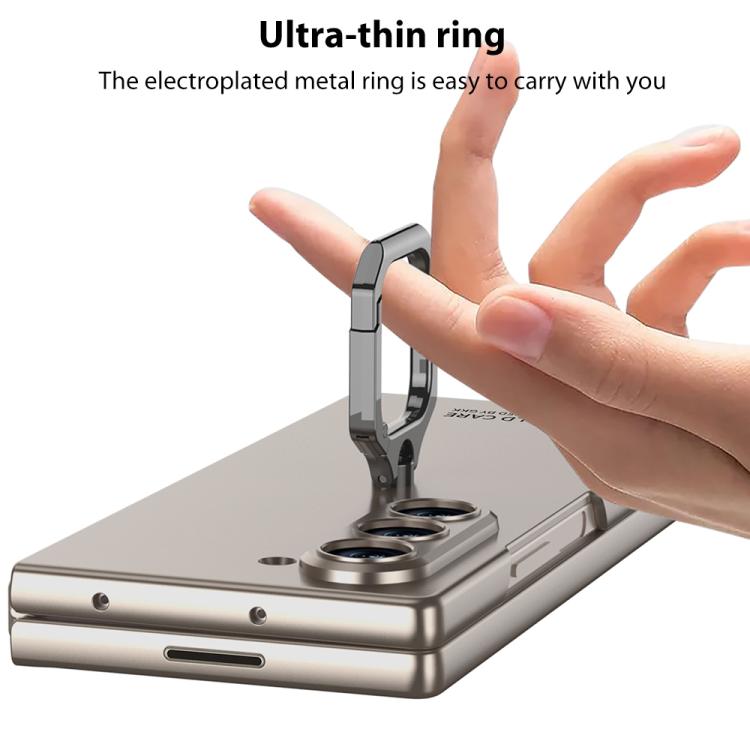 For Samsung Galaxy Z Fold7 5G GKK Integrated Accurate Hole Ultra-thin Square Ring Holder Phone Case