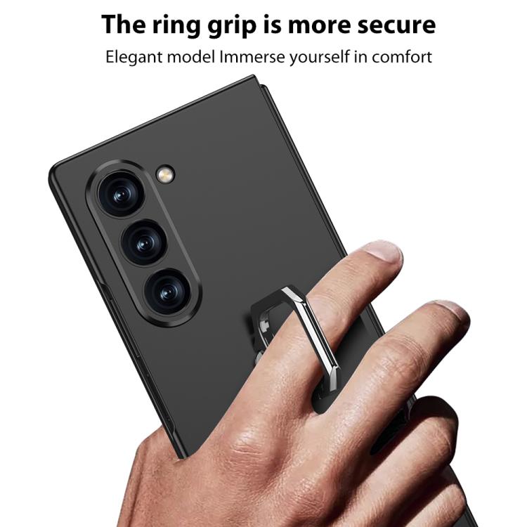 For Samsung Galaxy Z Fold7 5G GKK Integrated Accurate Hole Ultra-thin Square Ring Holder Phone Case