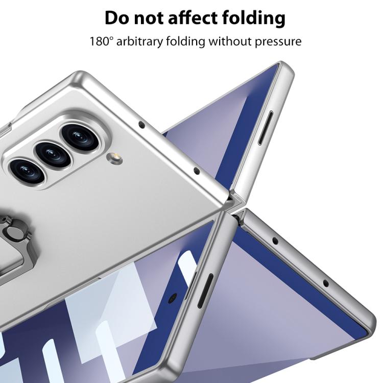 For Samsung Galaxy Z Fold7 5G GKK Integrated Accurate Hole Ultra-thin Square Ring Holder Phone Case