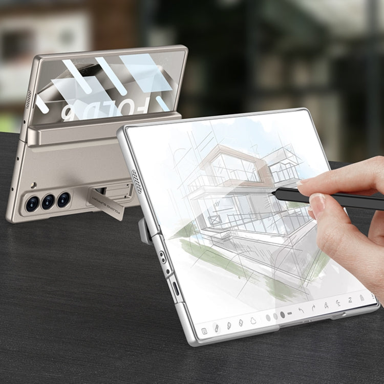 For Samsung Galaxy Z Fold6 GKK Integrated Magnetic Full Coverage Flip Phone Case with Pen Box, Not Included Pen