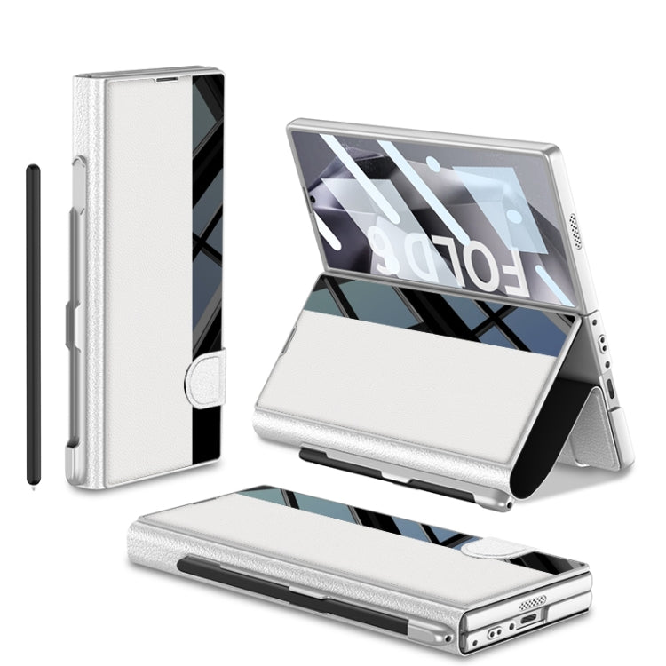 For Samsung Galaxy Z Fold6 GKK Integrated Full Coverage Flip Phone Case with Pen Slot, Not Included Pen