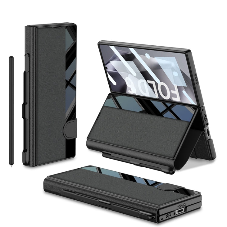 For Samsung Galaxy Z Fold6 GKK Integrated Full Coverage Flip Phone Case with Pen Slot, Not Included Pen