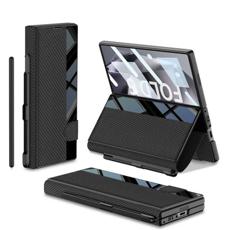 For Samsung Galaxy Z Fold6 GKK Integrated Full Coverage Flip Phone Case with Pen Slot, Not Included Pen