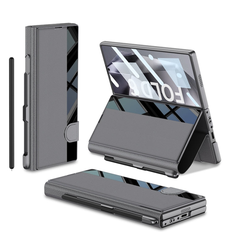 For Samsung Galaxy Z Fold6 GKK Integrated Full Coverage Flip Phone Case with Pen Slot, Not Included Pen