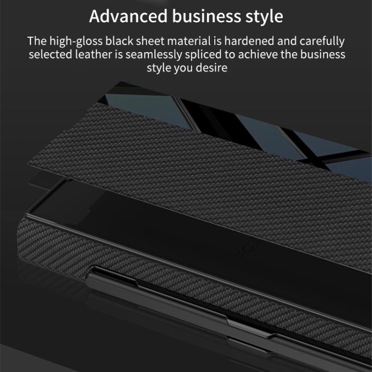 For Samsung Galaxy Z Fold7 5G GKK Integrated Full Coverage Flip Phone Case with Pen Slot, Not Included Pen