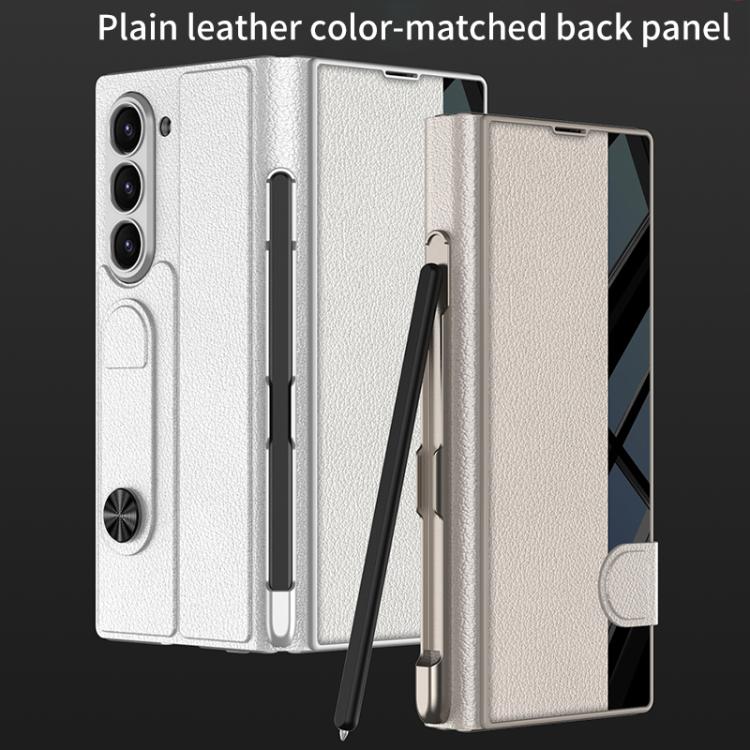 For Samsung Galaxy Z Fold7 5G GKK Integrated Full Coverage Flip Phone Case with Pen Slot, Not Included Pen